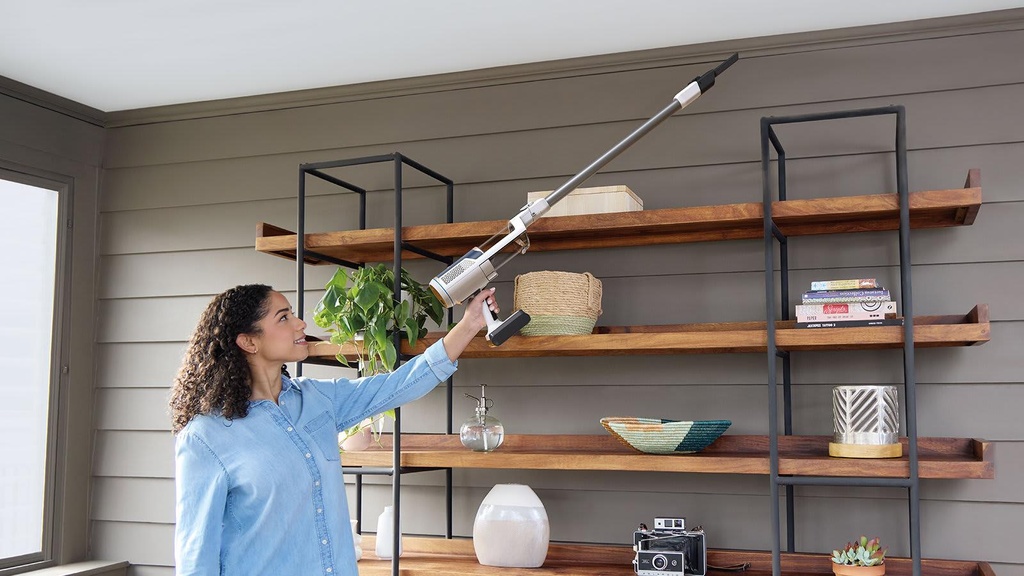 Image for Vacuum Cleaner|SHARK|BU3521EU|Dry|2-in-1 stick vacuum|White/Blue|Bagless|Battery| 2.7 kg|BU3521EU