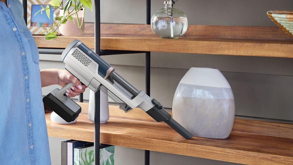 Image for Vacuum Cleaner|SHARK|BU3521EU|Dry|2-in-1 stick vacuum|White/Blue|Bagless|Battery| 2.7 kg|BU3521EU