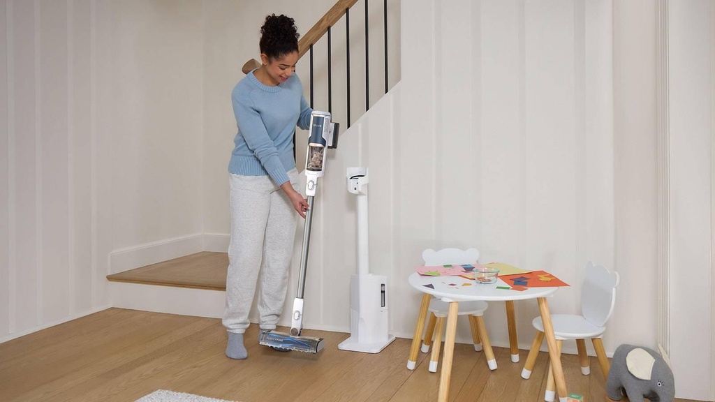 Image for Vacuum Cleaner|SHARK|BU3521EU|Dry|2-in-1 stick vacuum|White/Blue|Bagless|Battery| 2.7 kg|BU3521EU