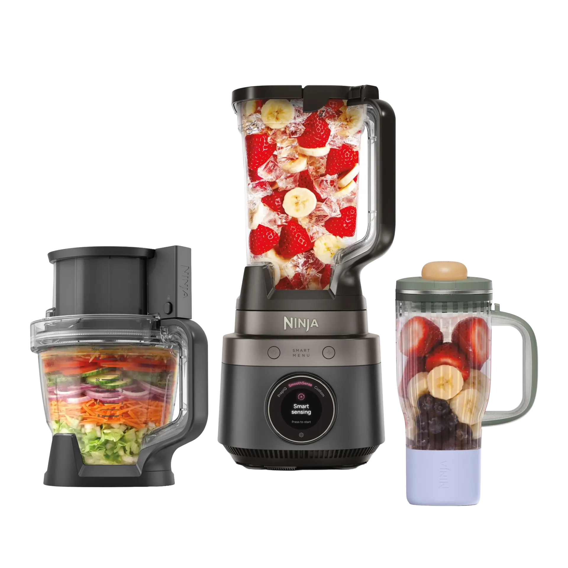 Ninja CrushBOSS 3-in-1 Kitchen System with Food Processor & Tumbler LB401EUBK
