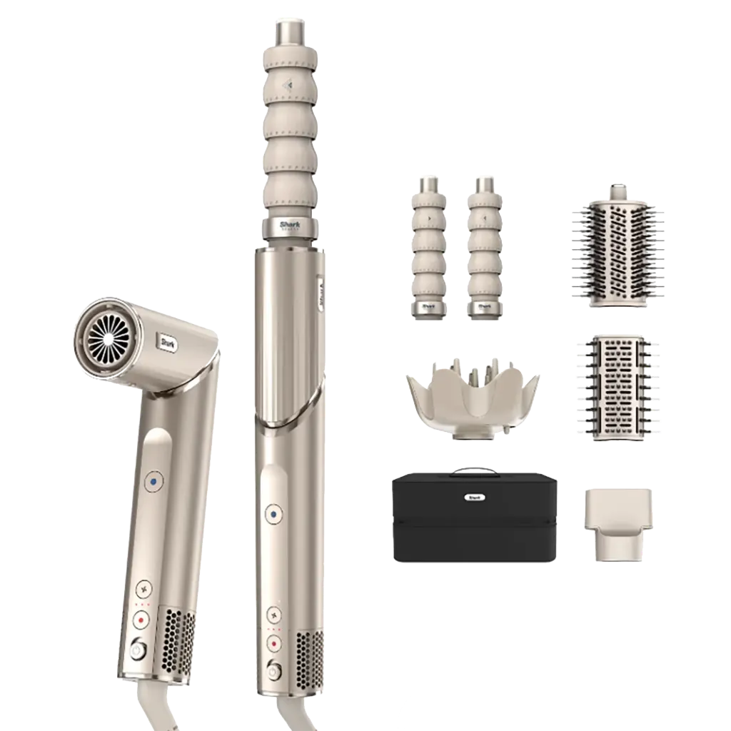 [HD446SLEU] Shark FlexStyle Air Styler & Hair Dryer, 5-in-1 with Storage Case HD446SLEU
