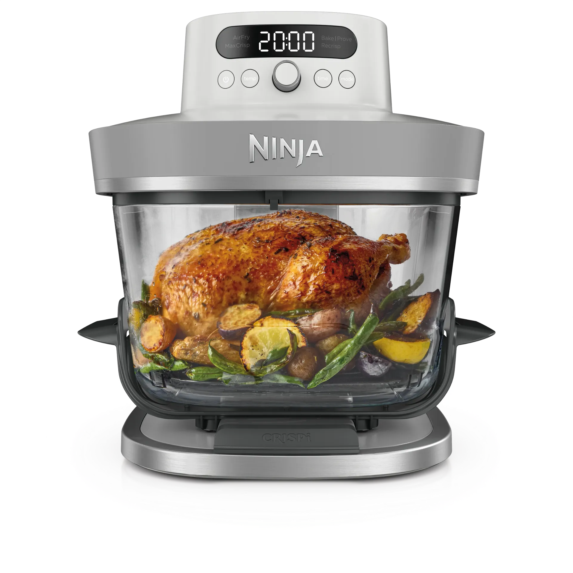 [AS090EUWH] Ninja CRISPi PRO 5-in-1 XL stiklinė karšto oro gruzdintuvė AS090EUWH