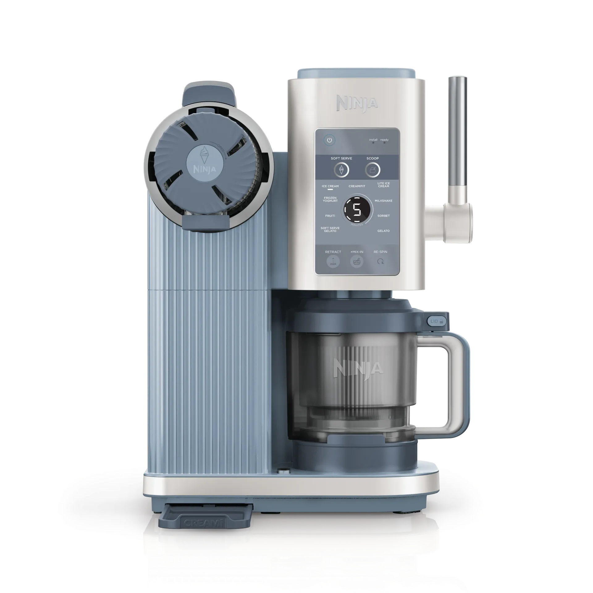 [NC702EU] Ninja CREAMi Scoop & Swirl 13 viename ledų ir minkštųjų ledų gaminimo aparatas NC702EU