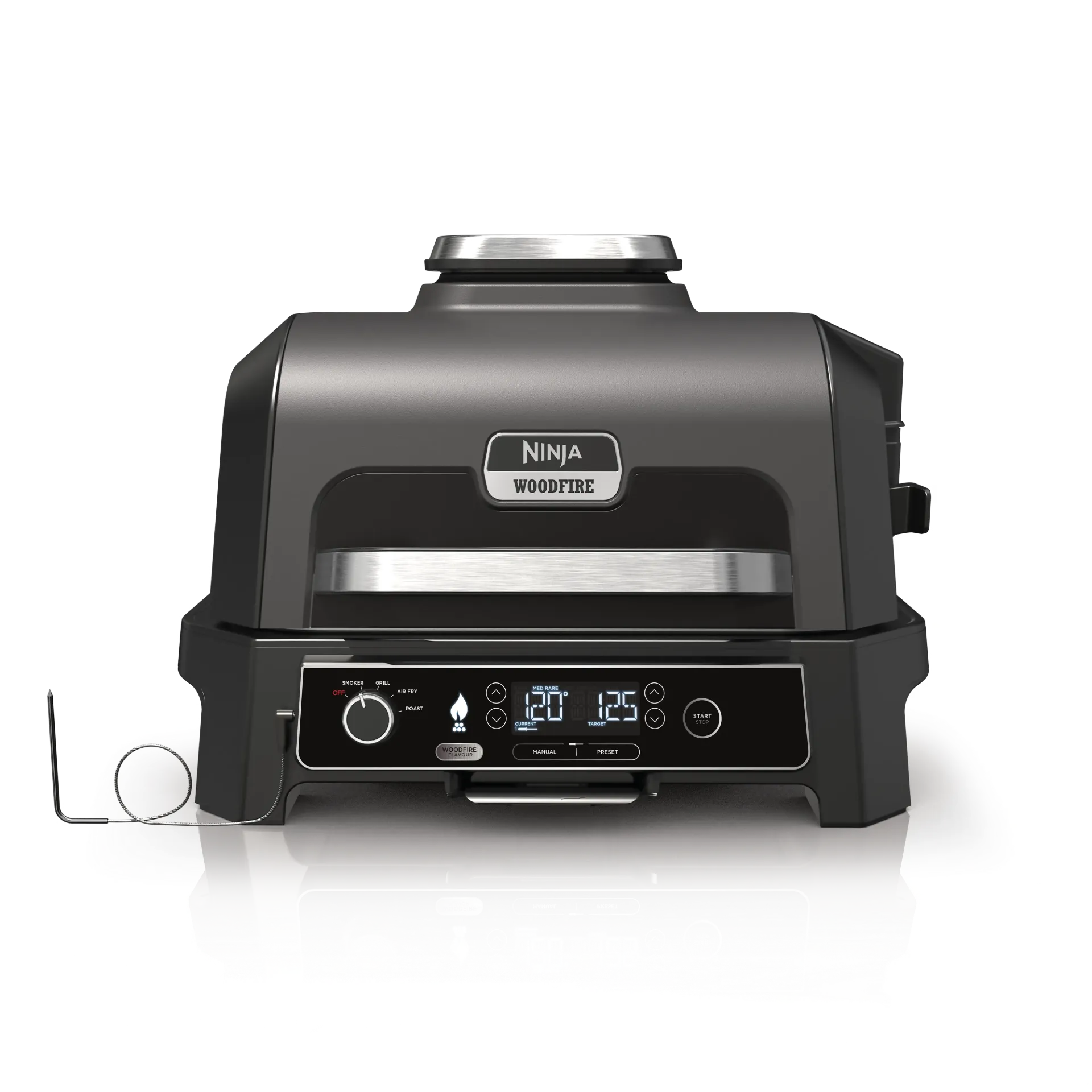 Ninja Woodfire PRO XL elektrinis BBQ grilis ir rūkykla su Smart Cook System OG850EU